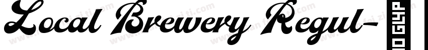 Local Brewery Regul字体转换